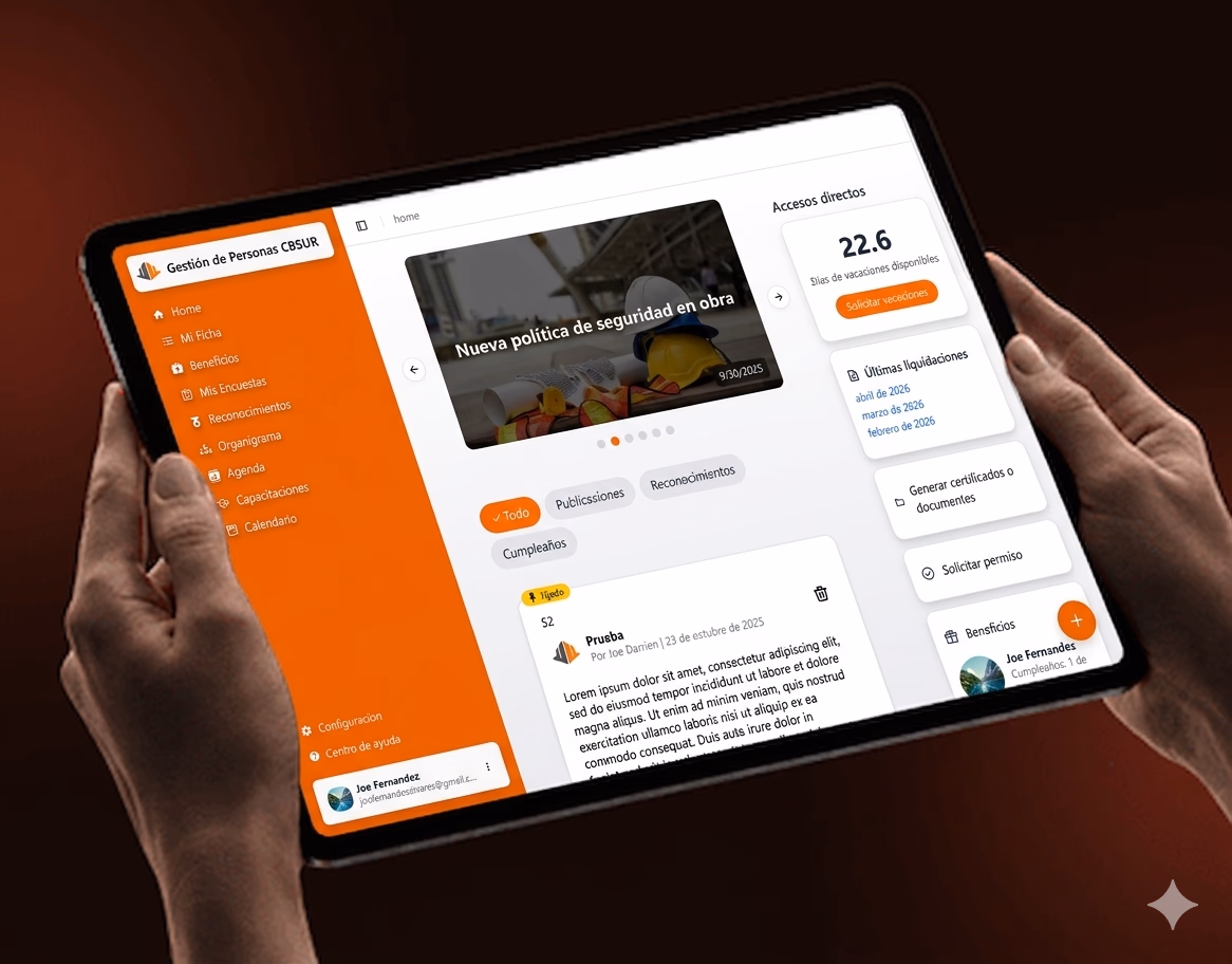 Intranet de gestión interna